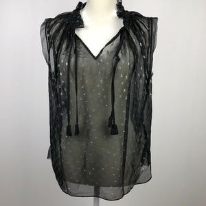 Rebecca Taylor Sleeveless Top Shirt Blouse Size 6